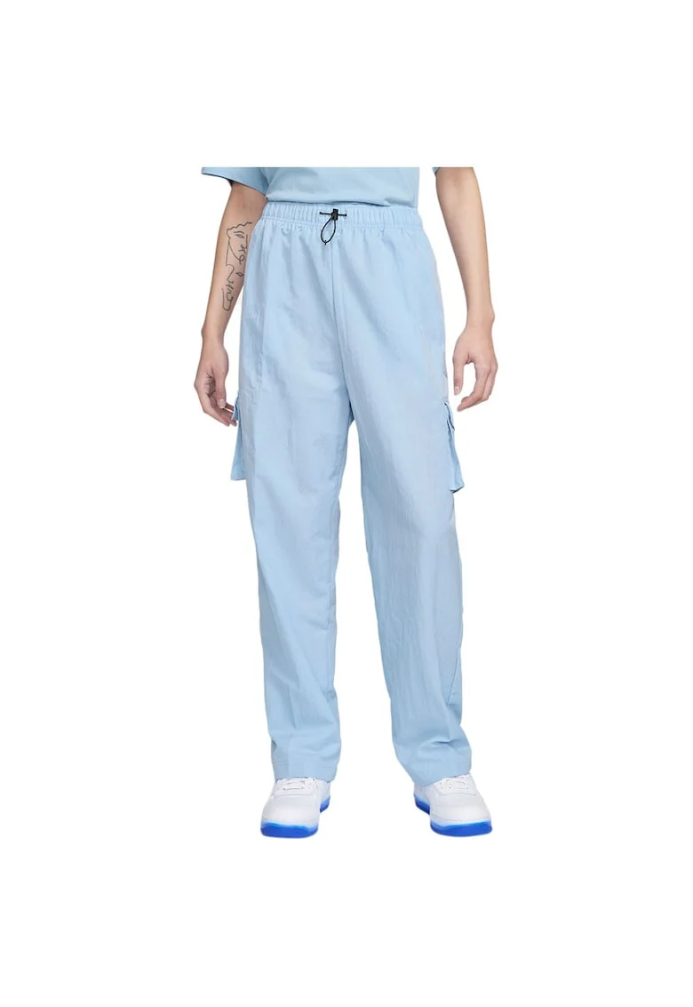 Pantaloni sport dama DO7209,  Nylon, Albastru