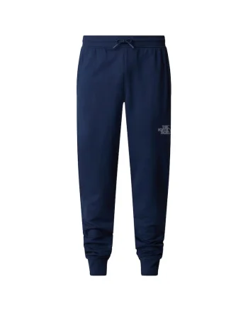 Pantaloni sport  Drew Peak, talie elastica, bumbac/poliester, bleumarin