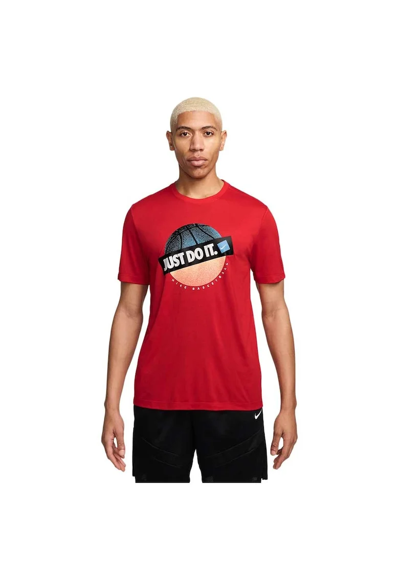 Tricou sport  Dri-FIT, rosu, poliester