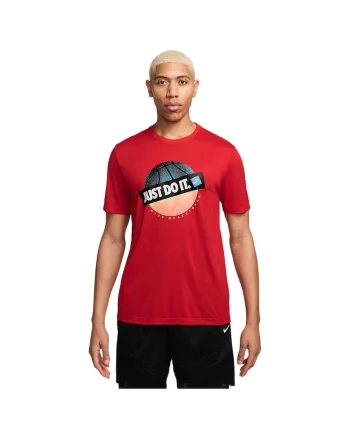 Tricou sport  Dri-FIT, rosu, poliester