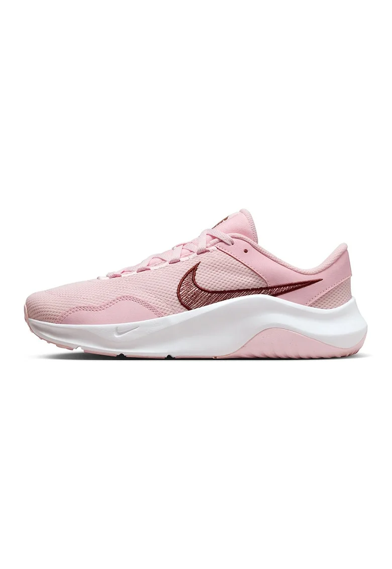 Pantofi cu insertii din plasa pentru fitness Legend Essential 3, Roz prafuit deschis