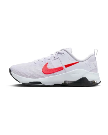 Pantofi cu insertii din plasa, pentru antrenament Zoom Bella 6, Alb optic/Rosu vermillion