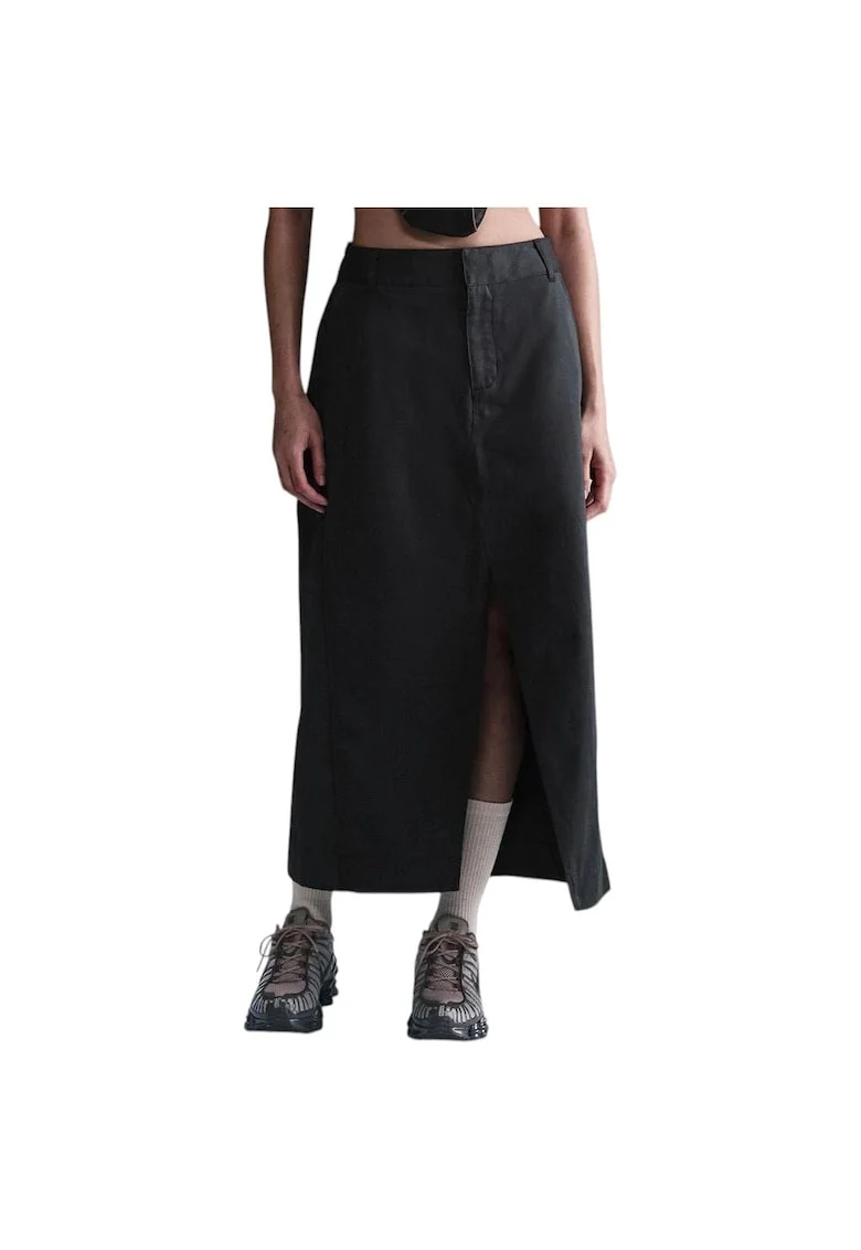Fusta sport dama  din colectia Sportswear, elasticitate, doua buzunare, bumbac/poliester, negru