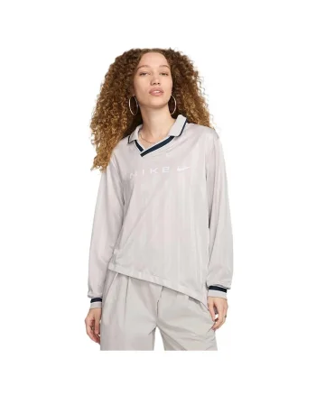 Tricou sport  Colectia Sportswear, maneca lunga, design atletic, bej, poliester