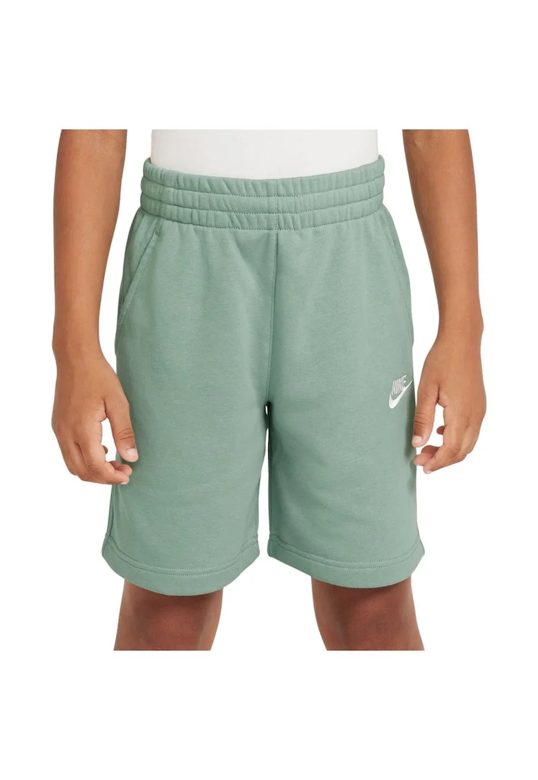 Pantaloni scurti  Sportswear Club, bumbac/poliester, elastic, verde