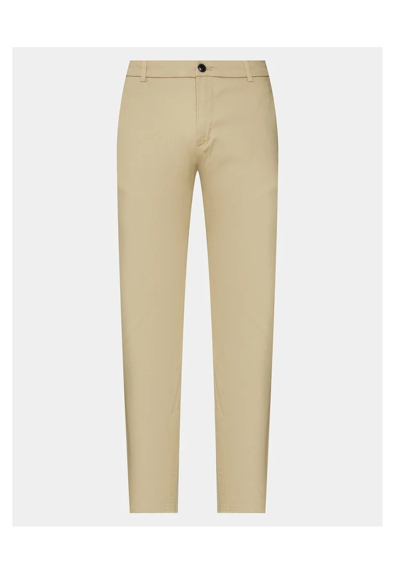 Pantaloni chino barbati  bej, bumbac,