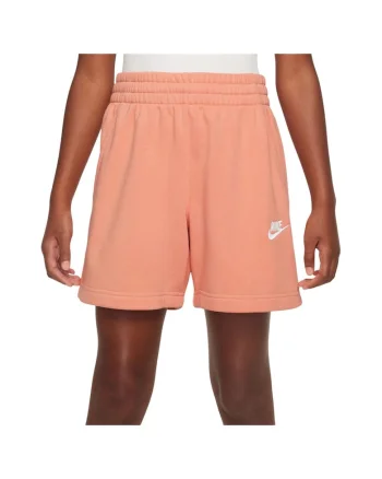 Pantaloni scurti  model Sportswear Club, buzunare oblice, portocaliu, bumbac/poliester
