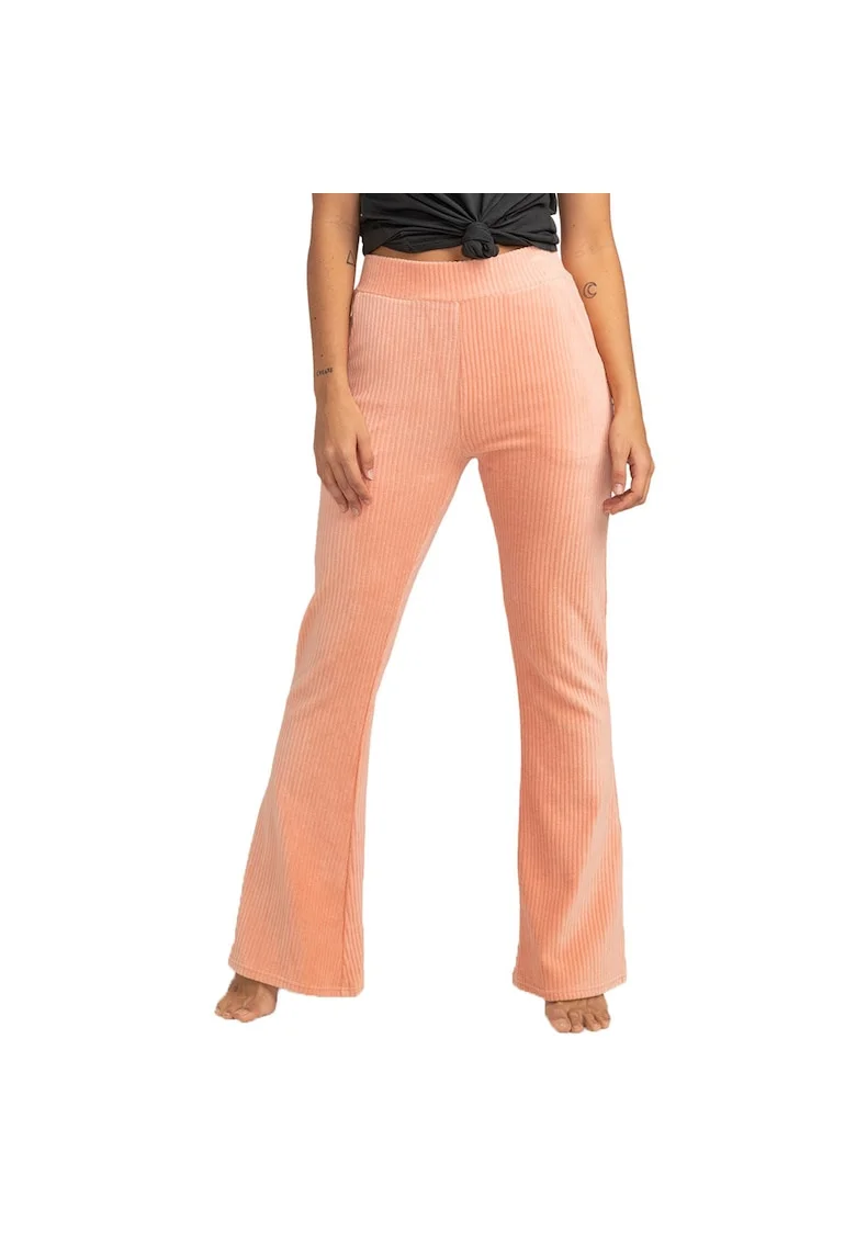 Pantaloni sport dama,  Hit A Cord, portocaliu, nervuri