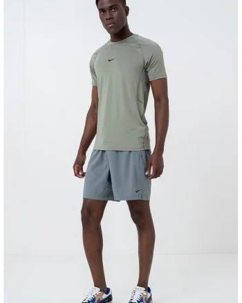 Tricou slim-fit cu tehnologie Dri-FIT, pentru fitness, Kaki