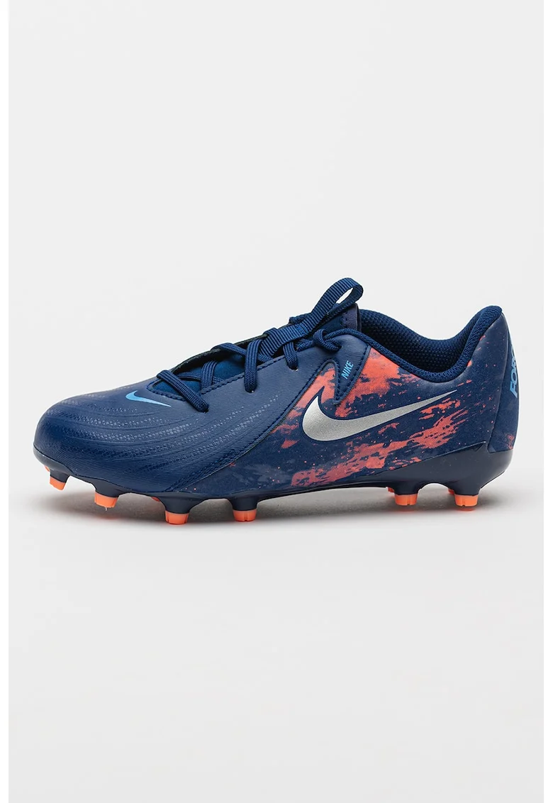 Pantofi cu crampoane pentru fotbal Phantom GX 2 Academy, Piersica/Bleumarin
