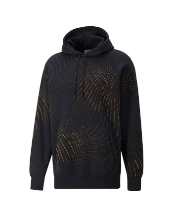 Hanorac  SWxP AOP Hoodie, 535666-01, Barbati, Negru, Negru