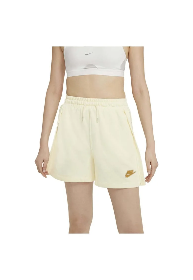 Pantaloni scurti sport dama,  galben,