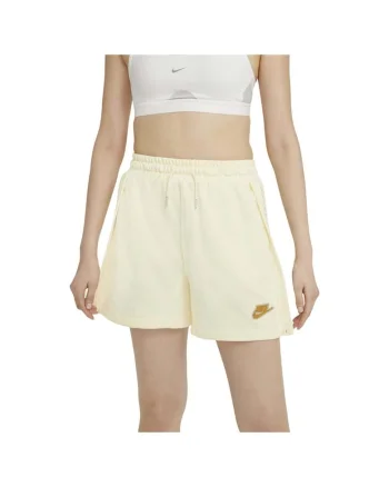 Pantaloni scurti sport dama,  galben,