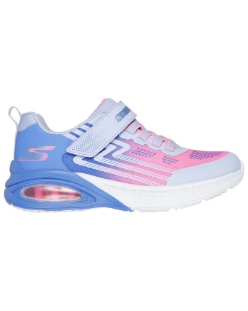 Pantofi sport copii  Microspec Max Advance 303616L, cu inchidere reglabila, plasa/sintetic, roz/albastru