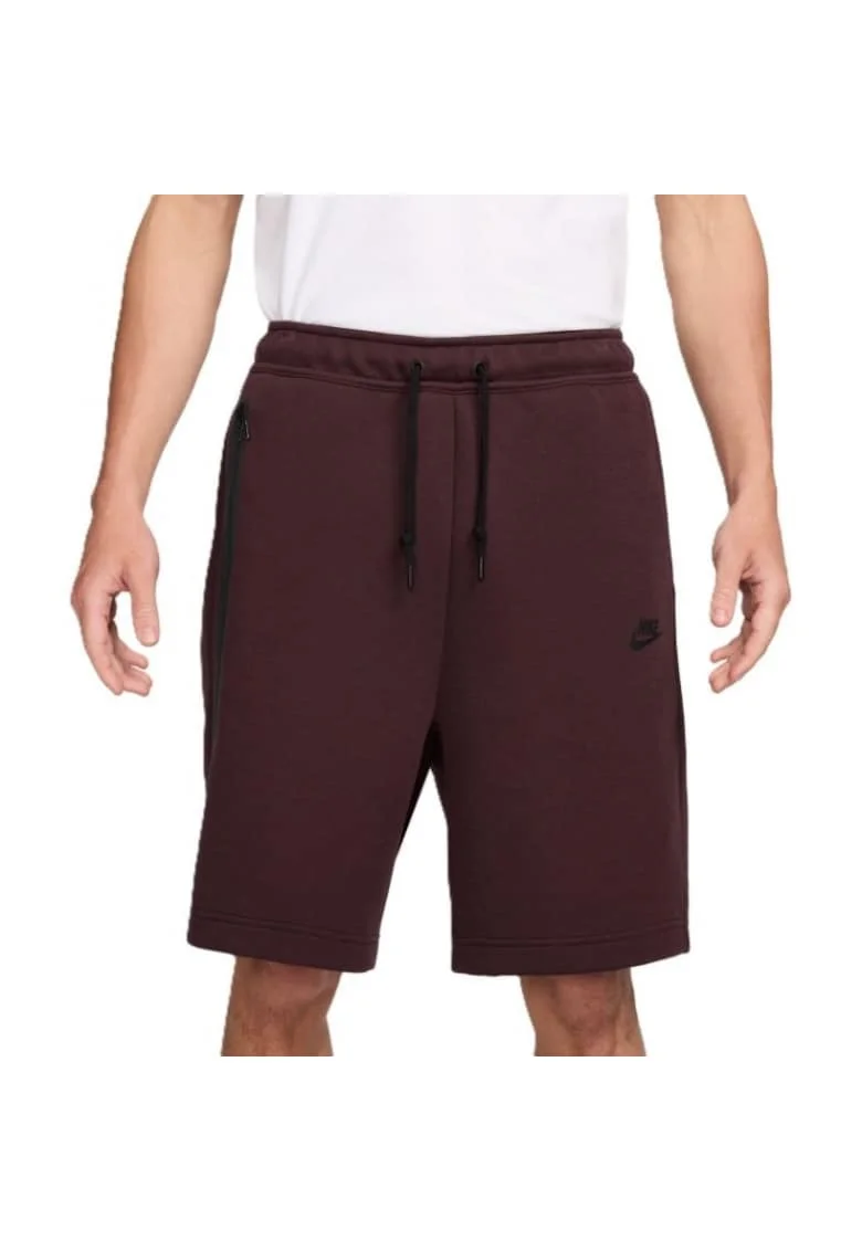Pantaloni scurt sport barbati  Sportswear, fleece, rosu inchis