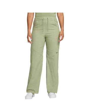Pantaloni sport dama FB8284,  Bumbac/Nylon, Verde