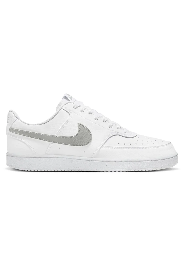 Pantofi sport barbati  Court Vision Low NN DH2987, piele naturala/piele ecologica, alb/gri,