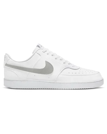 Pantofi sport barbati  Court Vision Low NN DH2987, piele naturala/piele ecologica, alb/gri,