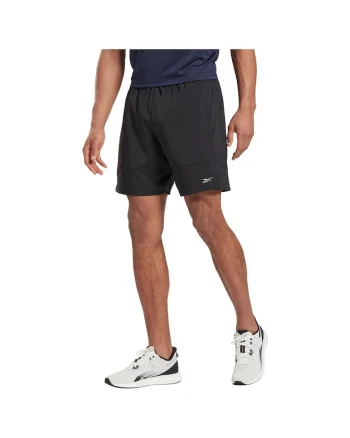 Pantaloni scurti sport  de alergare, negru, poliester,