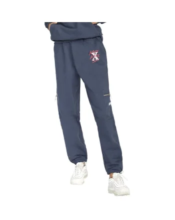Pantaloni sport dama,  Stella Maxwell, albastru, material confortabil