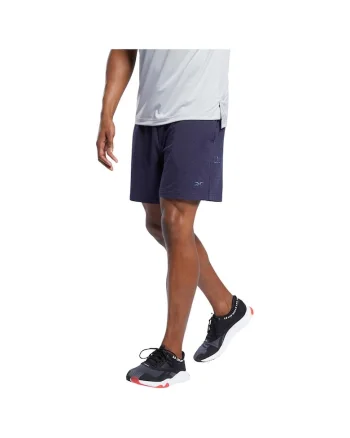 Pantaloni scurti sport barbati  viscoza/elastan/poliester, bleumarin