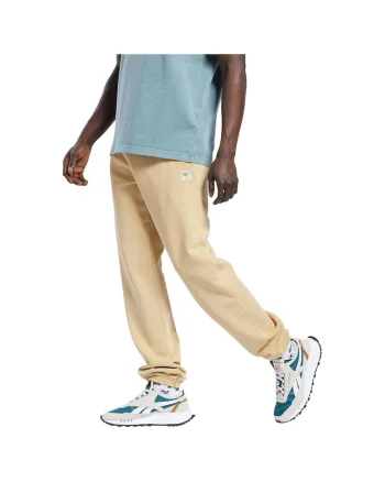 Pantaloni sport barbati  bumbac organic, talie elastica, bej