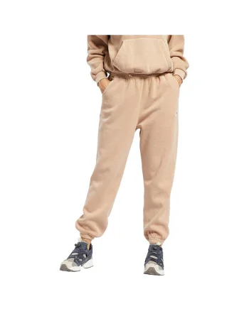 Pantaloni sport dama  stil lejer, talie inalta, bej, bumbac organic,