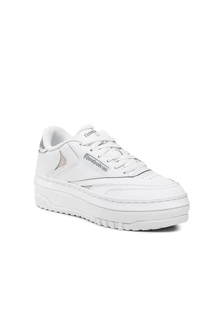 Pantofi sport dama,  301206033, Alb, Piele naturala/Sintetic, Alb