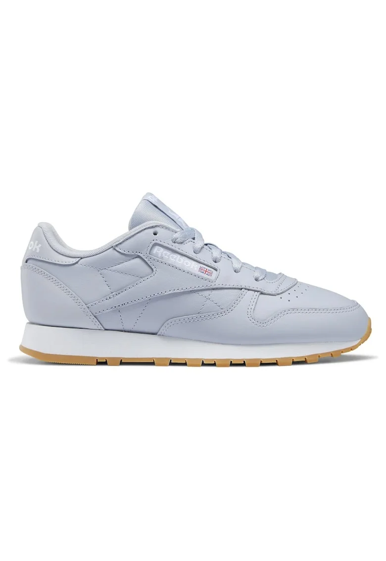 Pantofi sport  Classic Leather, gri, piele naturala, stil minimalist