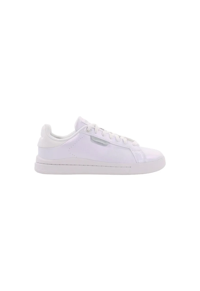 Pantofi sport dama  733966, Piele lacuita, Alb