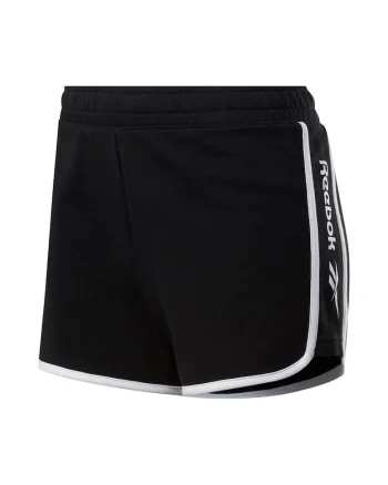 Pantaloni sport dama  scurti, talie elastica, negru, bumbac