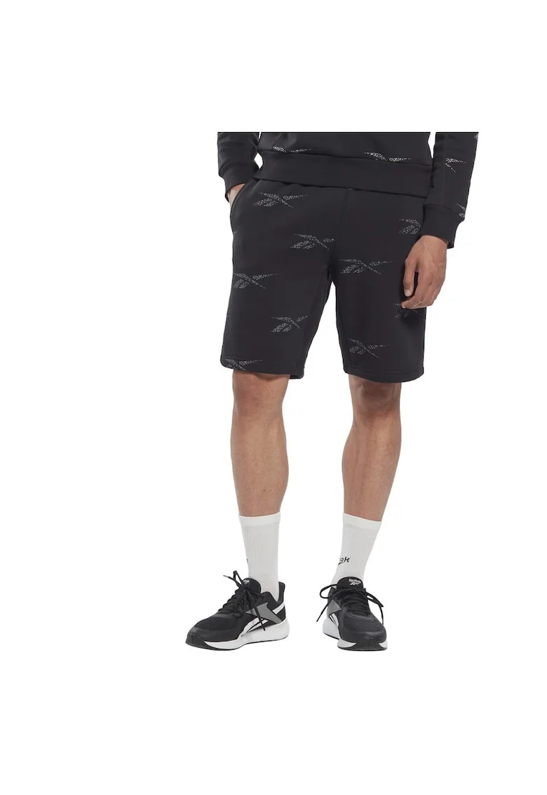 Pantaloni scurti sport barbati,  bumbac/poliester, negru