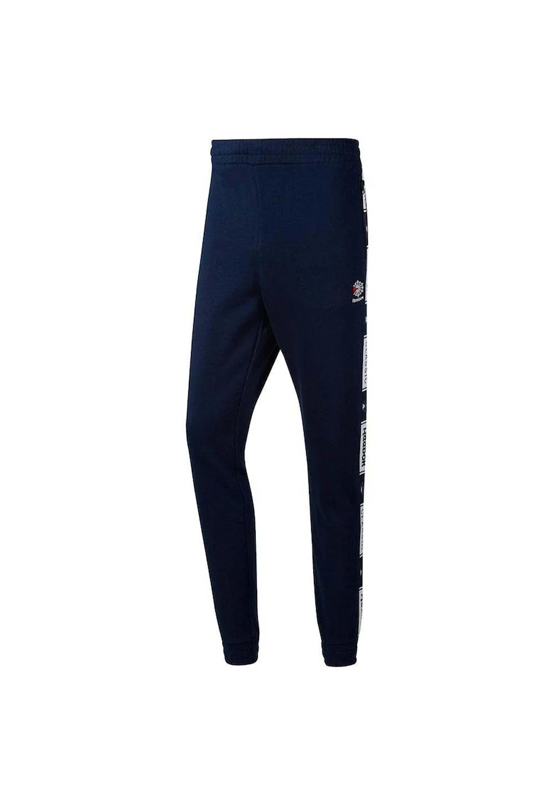 Pantaloni sport barbati,  slim fit, bumbac, bleumarin