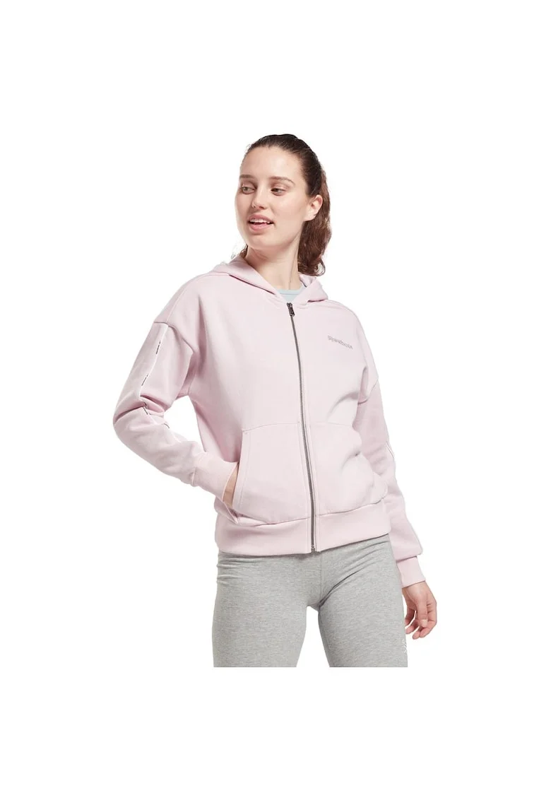Hanorac sport dama GS9345,  Roz, Bumbac/Fleece