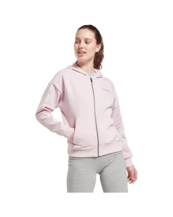 Hanorac sport dama GS9345,  Roz, Bumbac/Fleece
