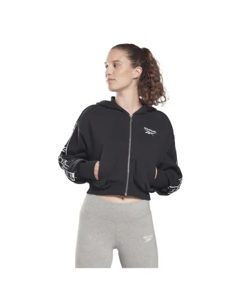 Hanorac sport dama HB2263,  Negru, Bumbac/Poliester