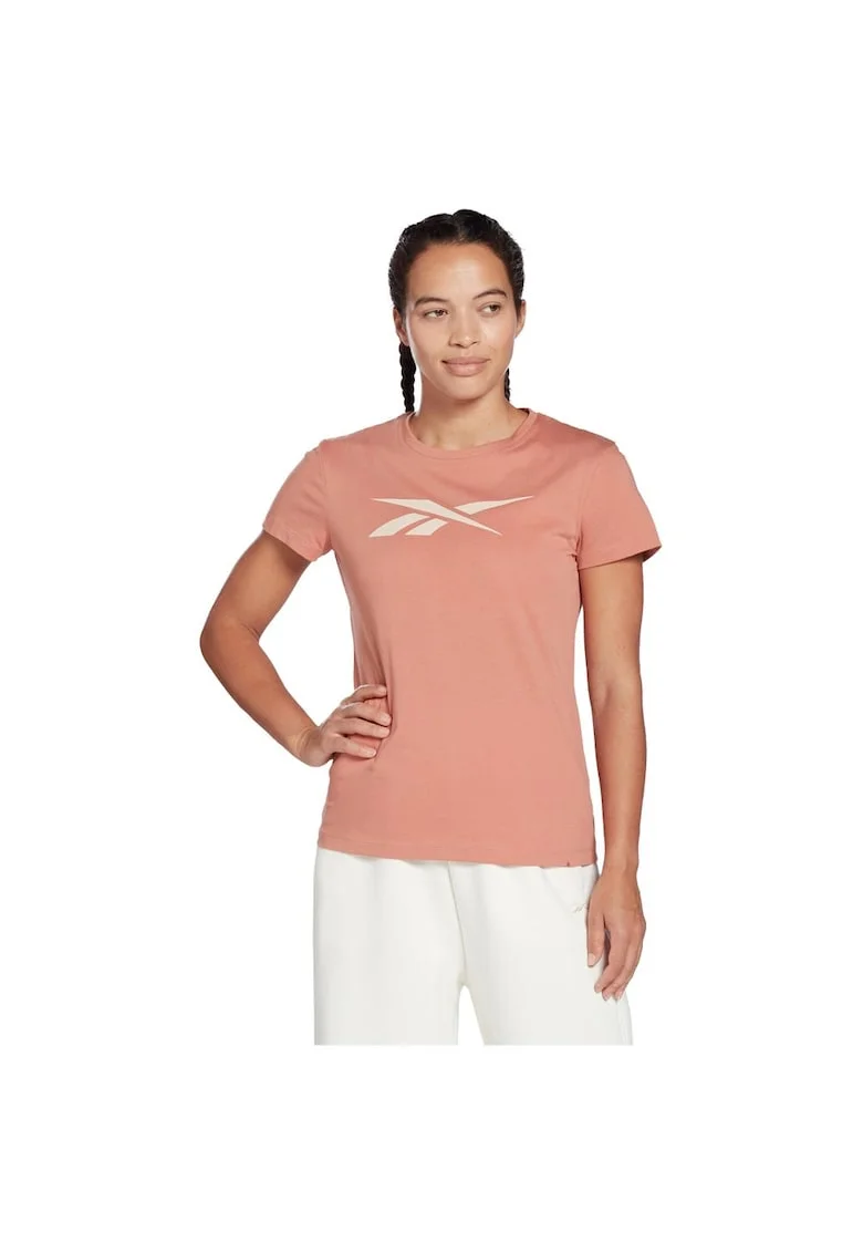 Tricou sport  bumbac, roz, croiala slim,