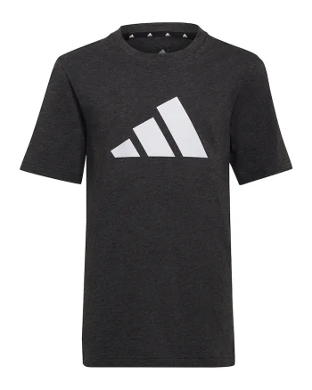 Tricou lejer de bumbac cu imprimeu logo, pentru antrenament, Negru