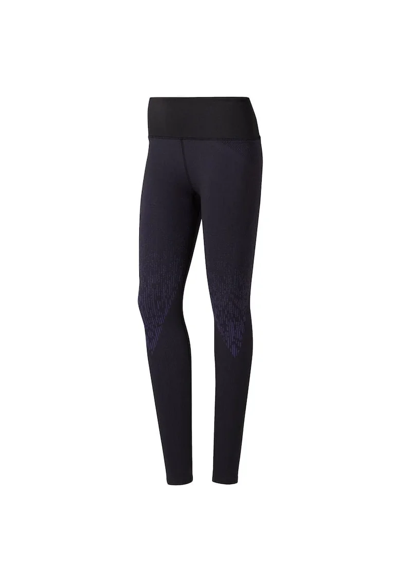 Pantaloni sport dama,  colanti antrenament, talie inalta, negru, material tehnologic