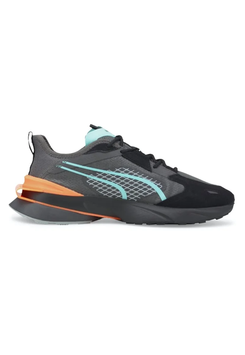 Pantofi sport cu garnituri de piele intoarsa Pwrframe OP-1, Negru