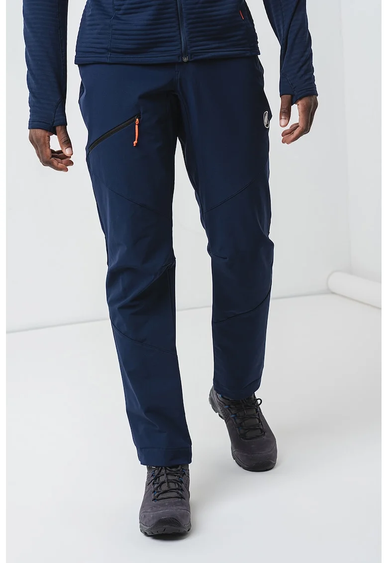 Pantaloni pentru drumetii montane Taiss SO Softshell, Bleumarin