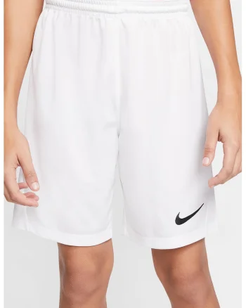 Pantaloni scurti cu tehnologie Dri-FIT pentru fotbal Park III, Alb optic