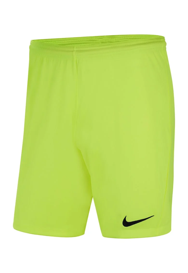 Pantaloni scurti cu tehnologie Dri-FIT pentru fotbal Park III, Negru/Verde lime
