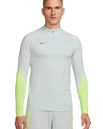 Bluza cu tehnologie Dri-FIT si maneci raglan pentru fotbal, Gri deschis/Verde neon
