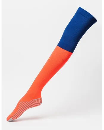 Sosete inalte peste genunchi pentru fotbal, Gri/Coral/Albastru