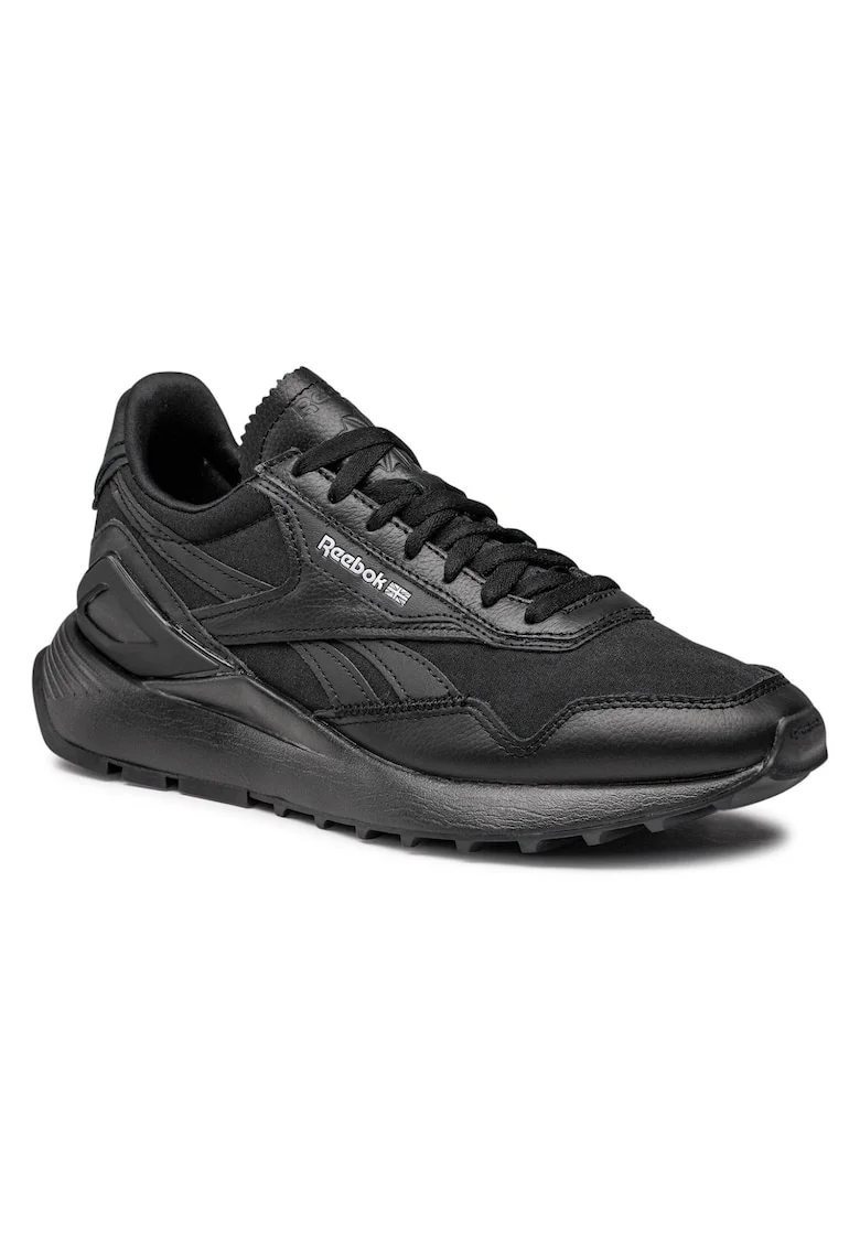 Pantofi sport barbati,  209034356, Negru, Piele naturala, Negru