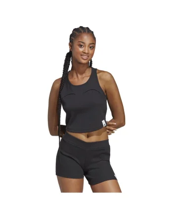 Tricou sport dama fara maneci  negru