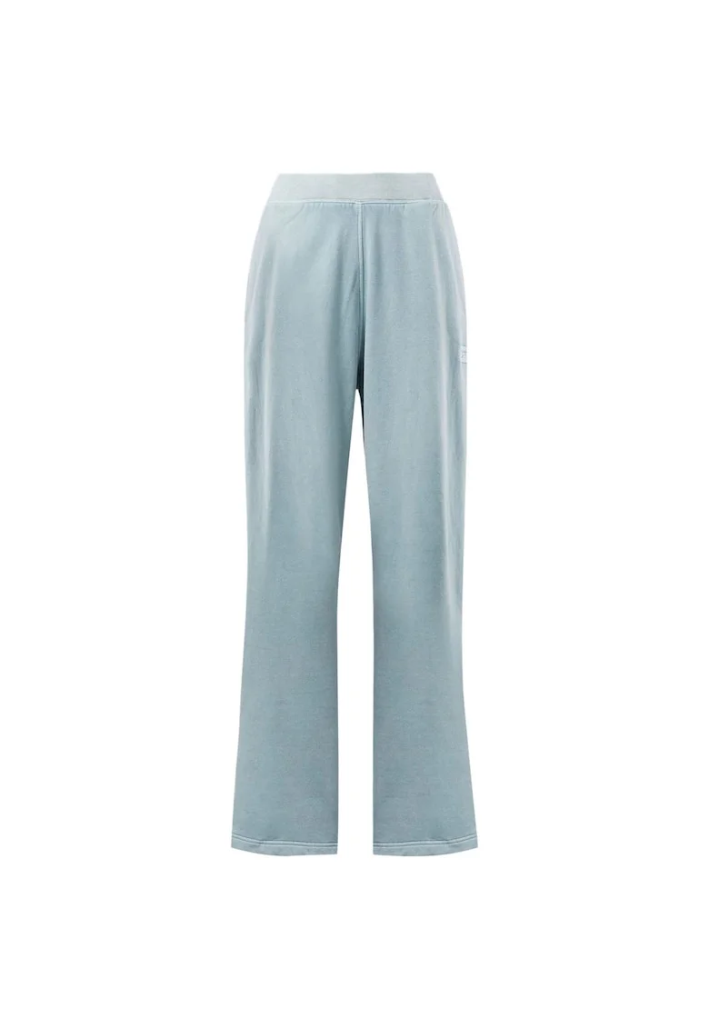 Pantaloni sport  Fleece, vopsea naturala, albastru, bumbac,