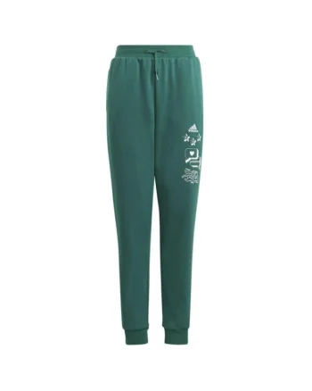 Pantaloni sport copii,  Bumbac, Verde