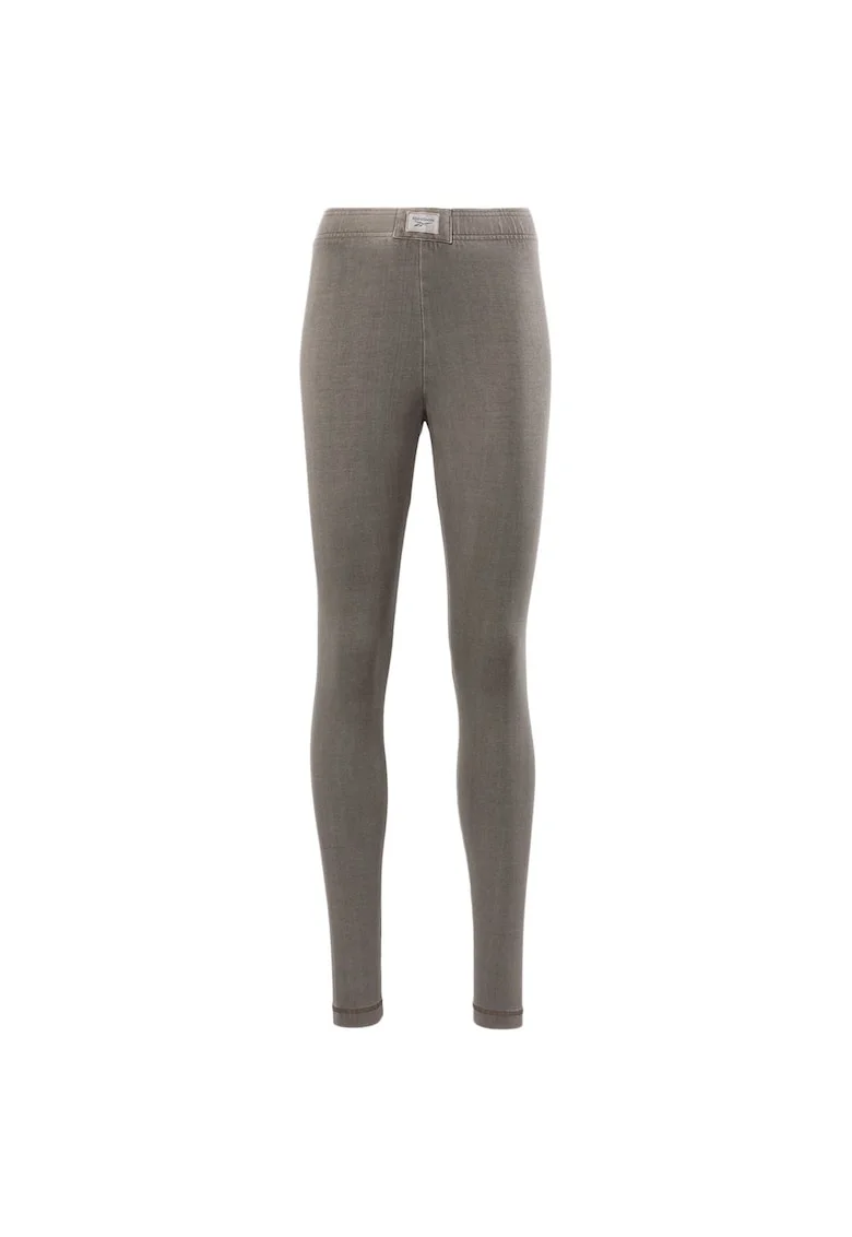 Colanti sport  talie inalta, gri, din bumbac si elastan